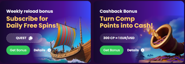 Spinando bonus